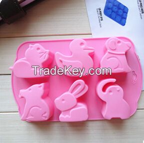 silicone animal cake molds