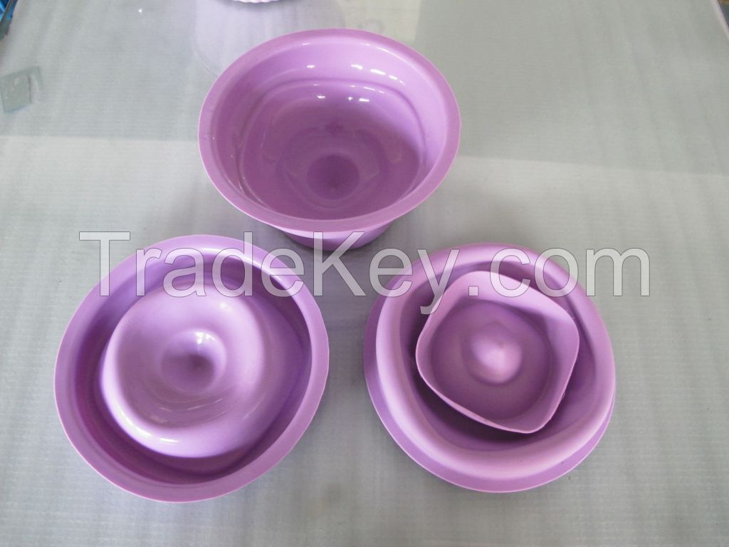 Silicone collapsible bowl