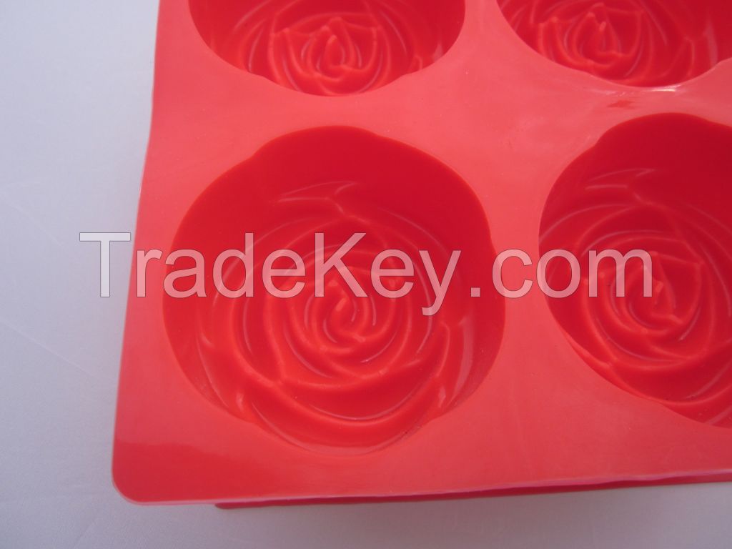 silicone rose soap molds