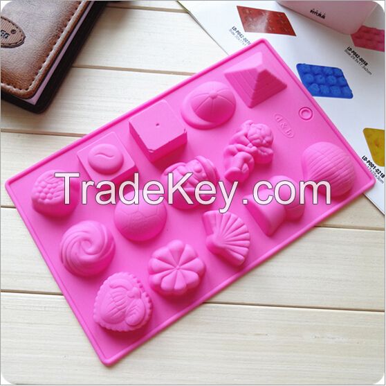 silicone chocolate  molds and ice cube trays