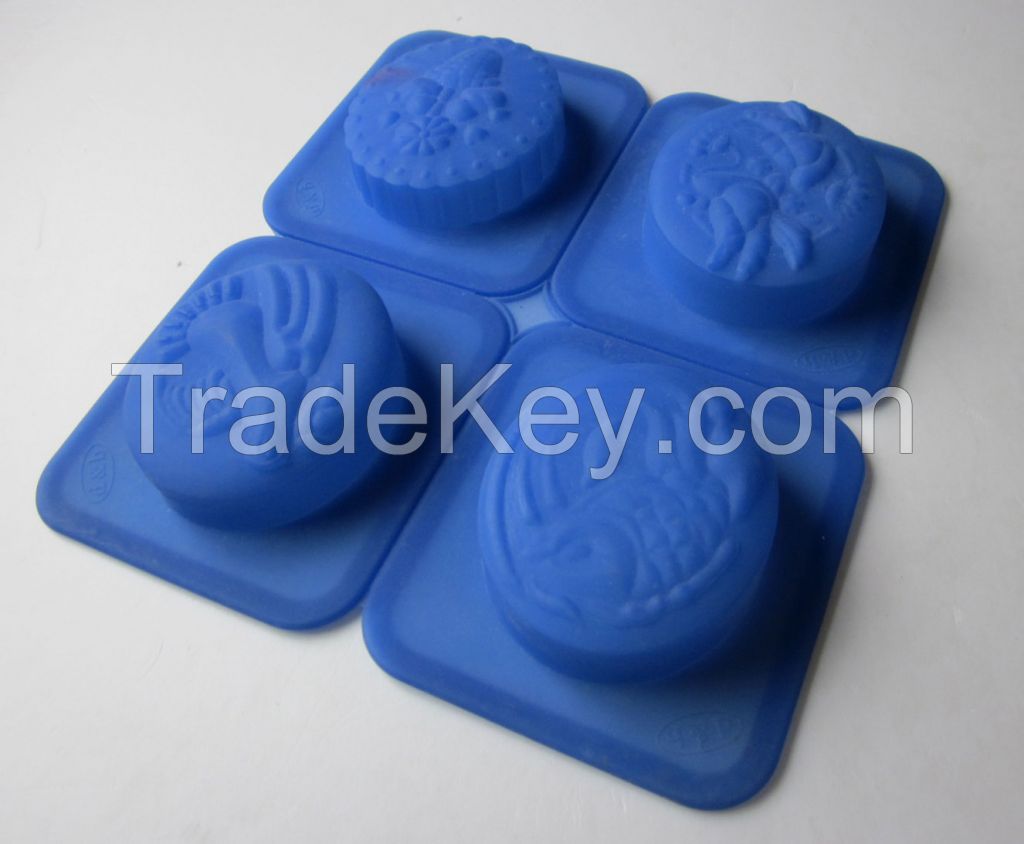 silicone fish , birds and flower soap molds