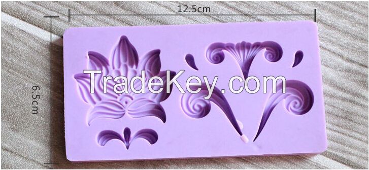 silicone fondant, 3d lace mold, cake decorations molds