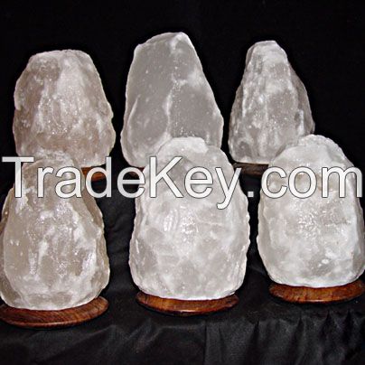 Himalayan salt natural lamp 3 to 5 Kg White