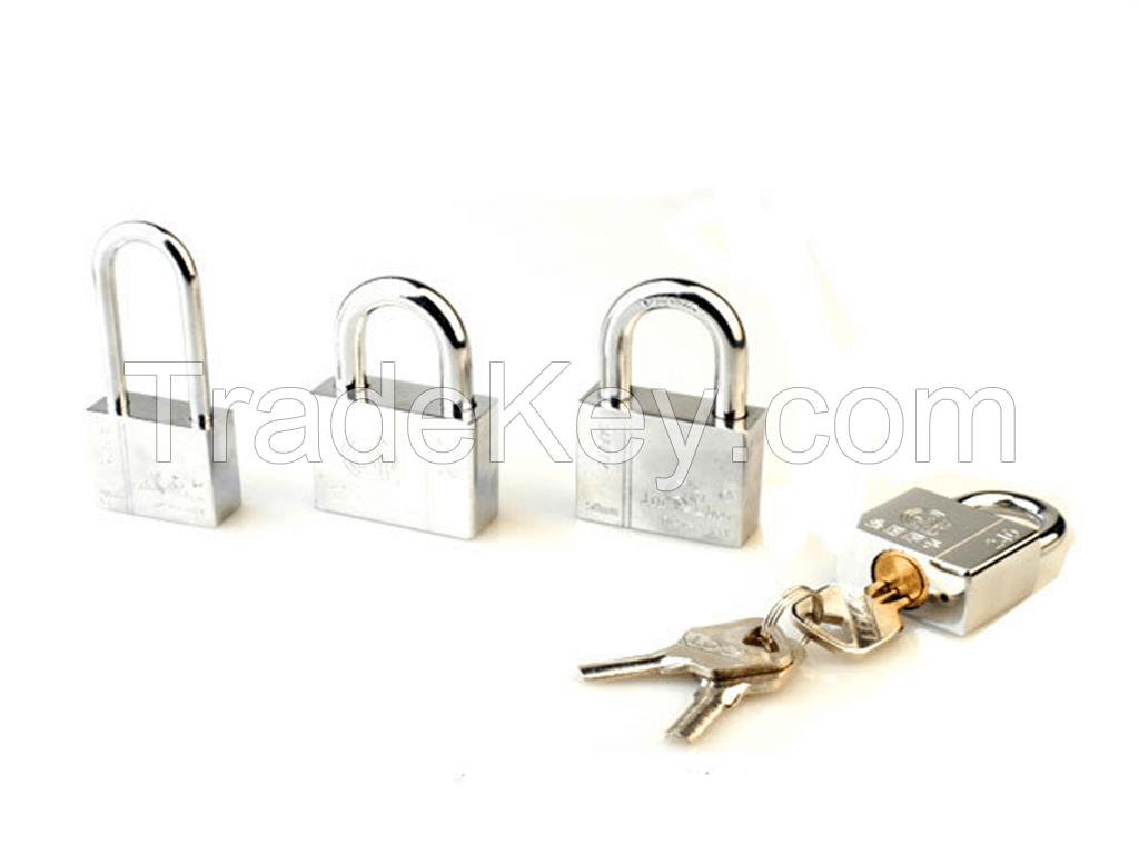 Chrome Plated Atom Padlock