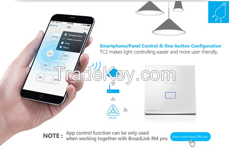 Broadlink Smart Home E-Touch 1-Gang Switch