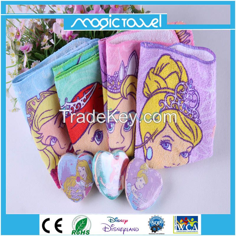 100%cotton magic compressed towel for Promotion and Gift