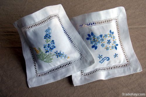 embroidery lavender bag