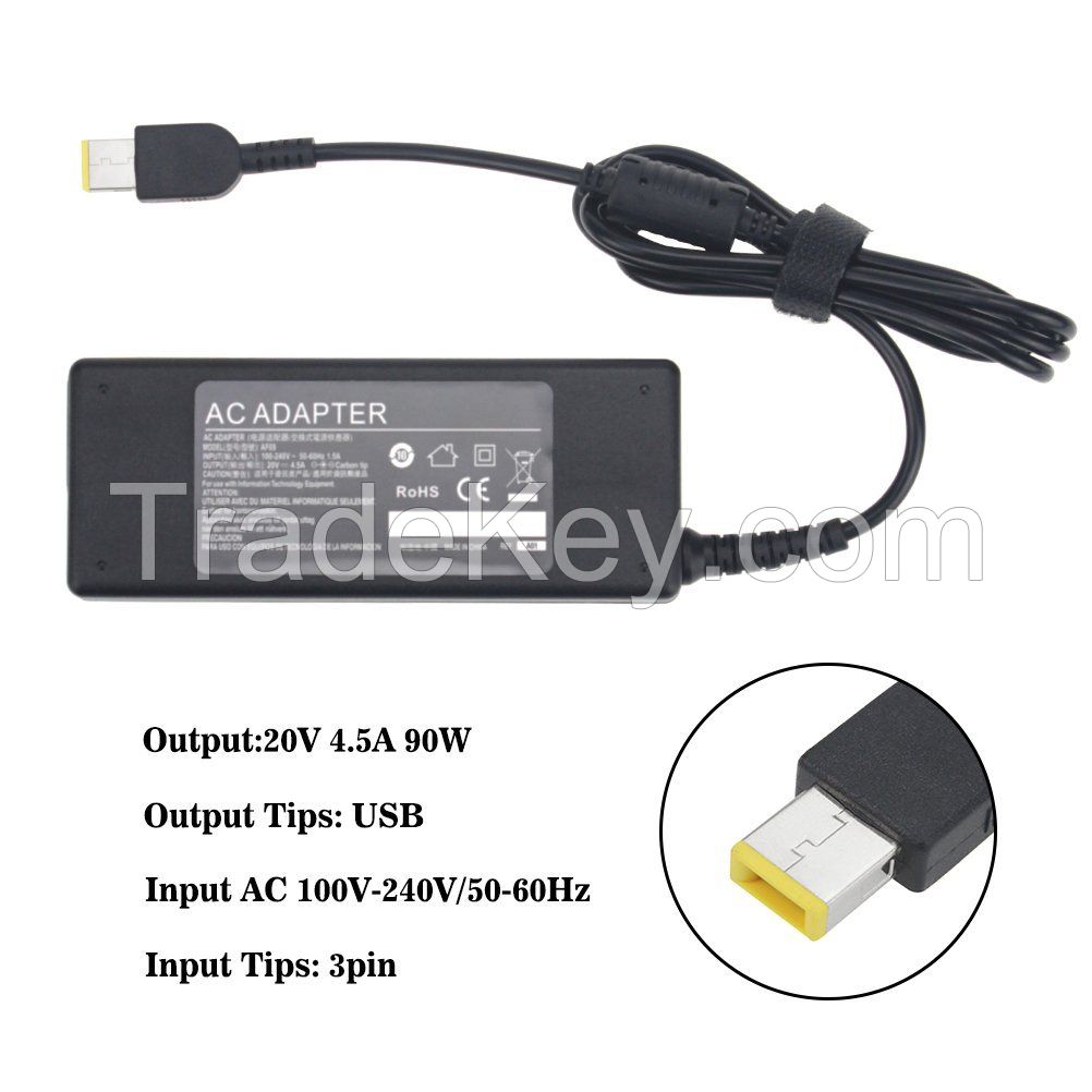 65W Power Adapter for IBM Lenovo ThinkPad X201 Edge E535 L410 R60 T400 Series and so on 20V 3.25A