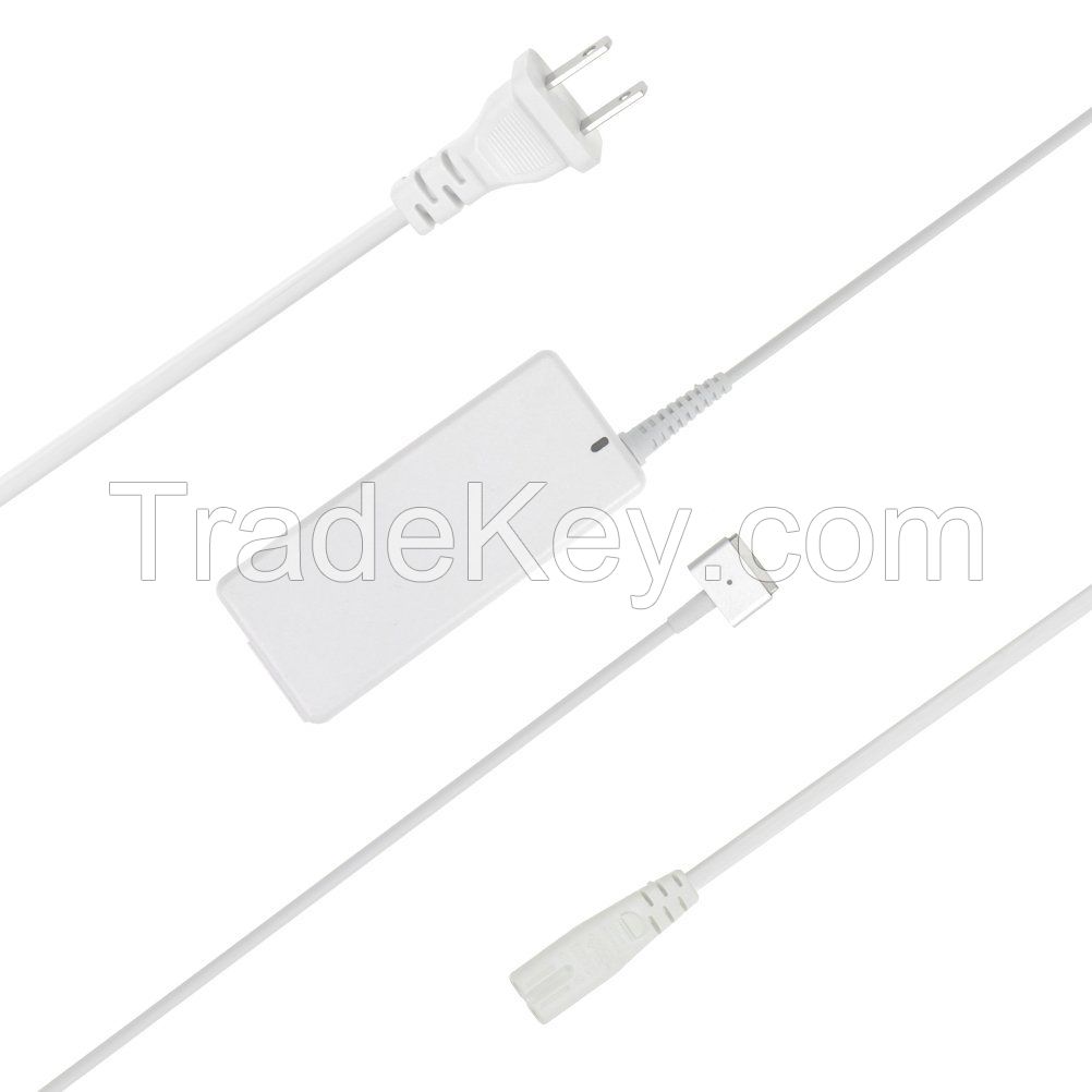 45W Magsafe2 Power Adapter Replacement Charger for Apple Macbook Air 11 Inch and 13-Inch 14.85V 3.05A