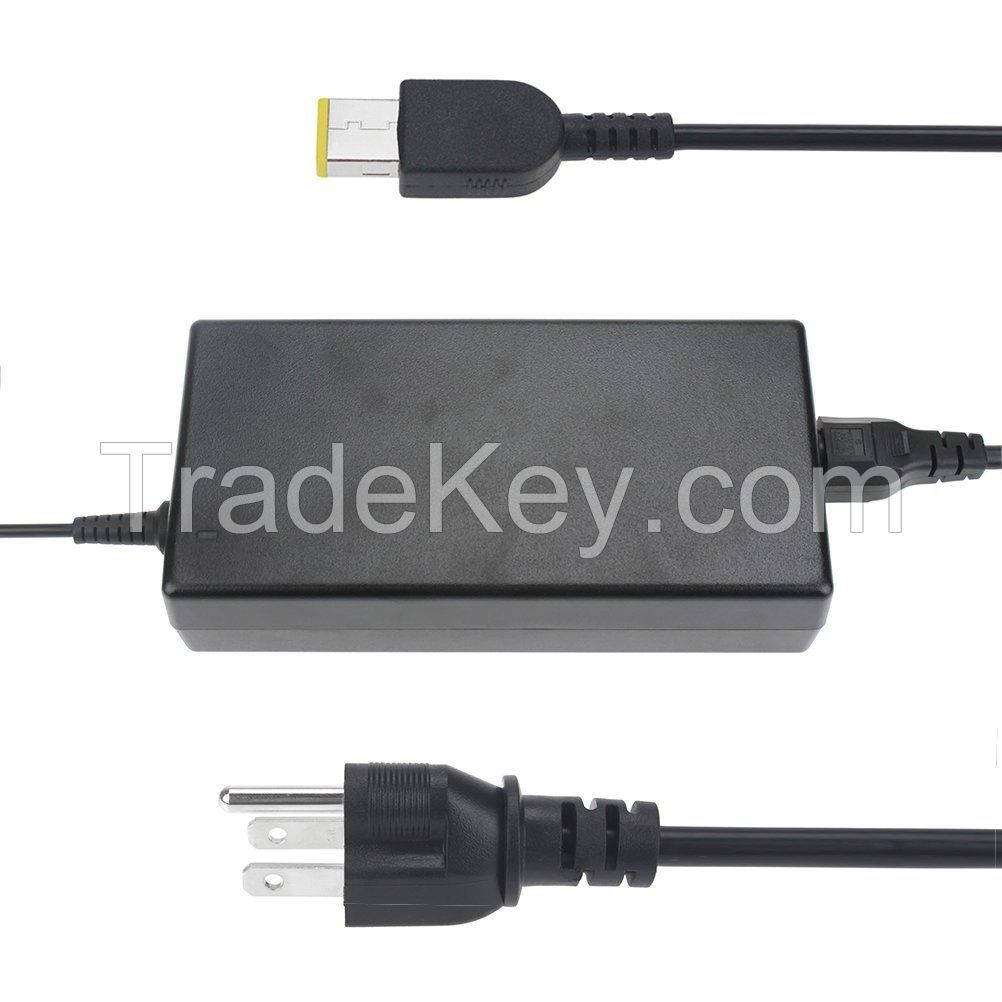 Power Adapter 170W 20V 8.5A Replacement for Lenovo ThinkPad Charger ADL170NLC2A ADL170NLC3A 45N0370 W540 E440 S431 T440p X240 Yoga 15 S5 Lenovo IdeaPad Y510p (Square Plug)