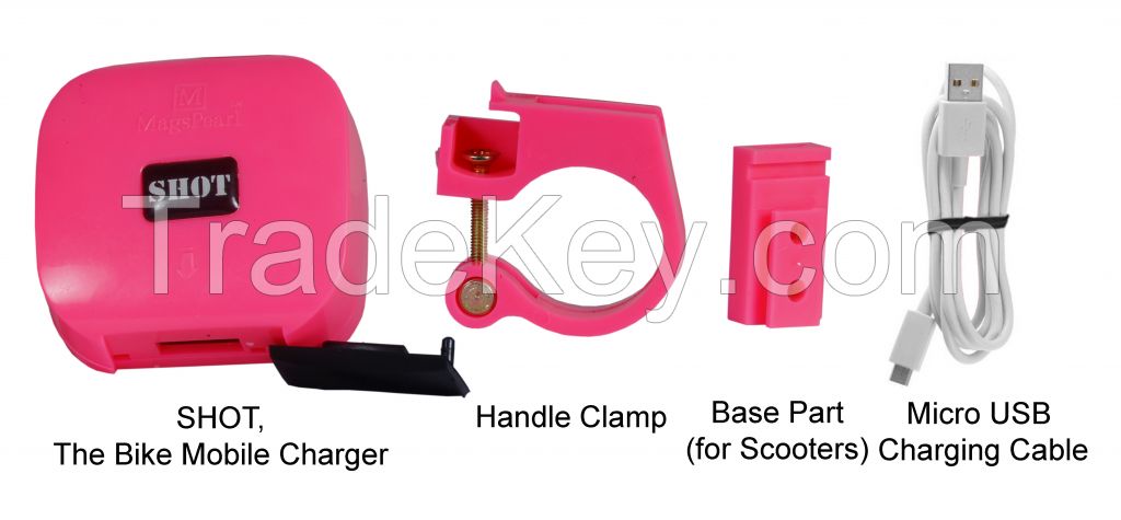 SHOT the bike mobile charger Pink