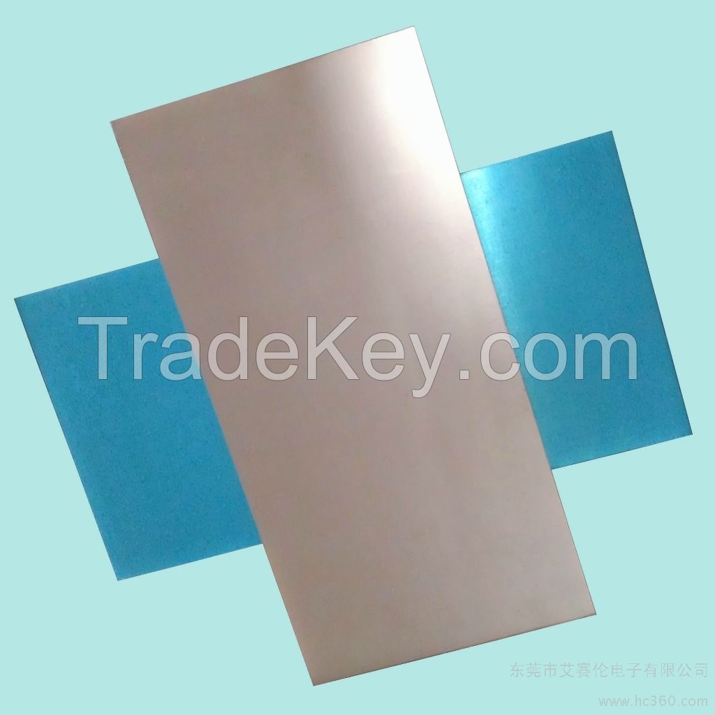 3W ceramic high thermal conductivity aluminum copper clad laminate