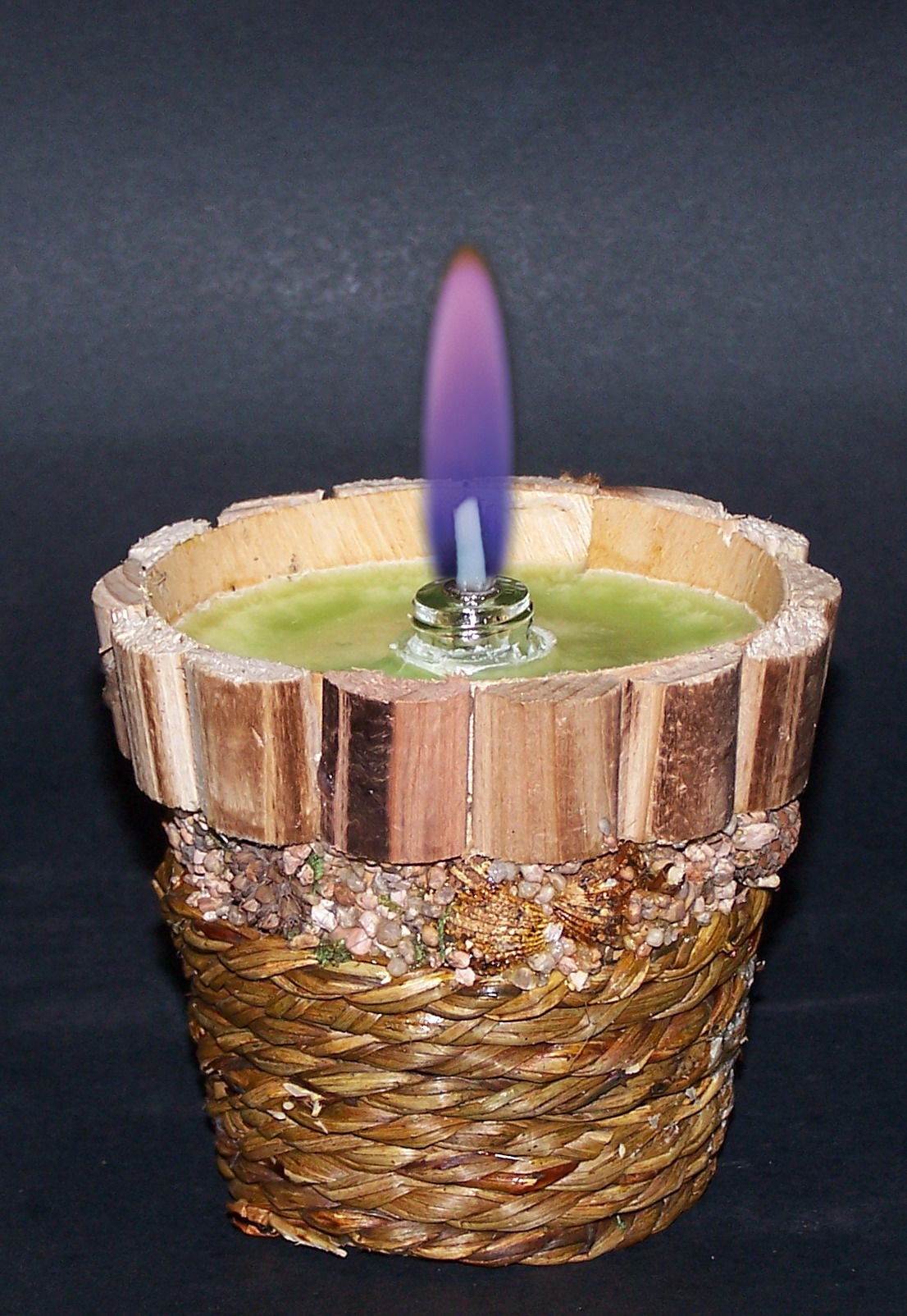 aroma candle lamp (mysterious purple flame)