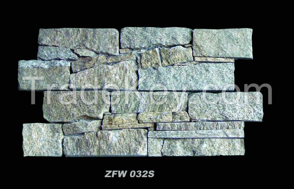 Tiger skin yellow stone panel ZFW032S