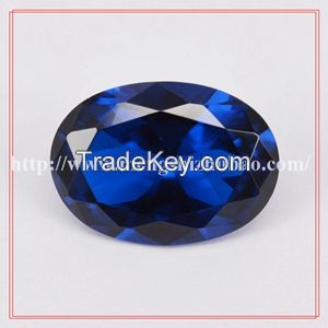 factory supply oval shape 113# 112# 114# blue spinel gems