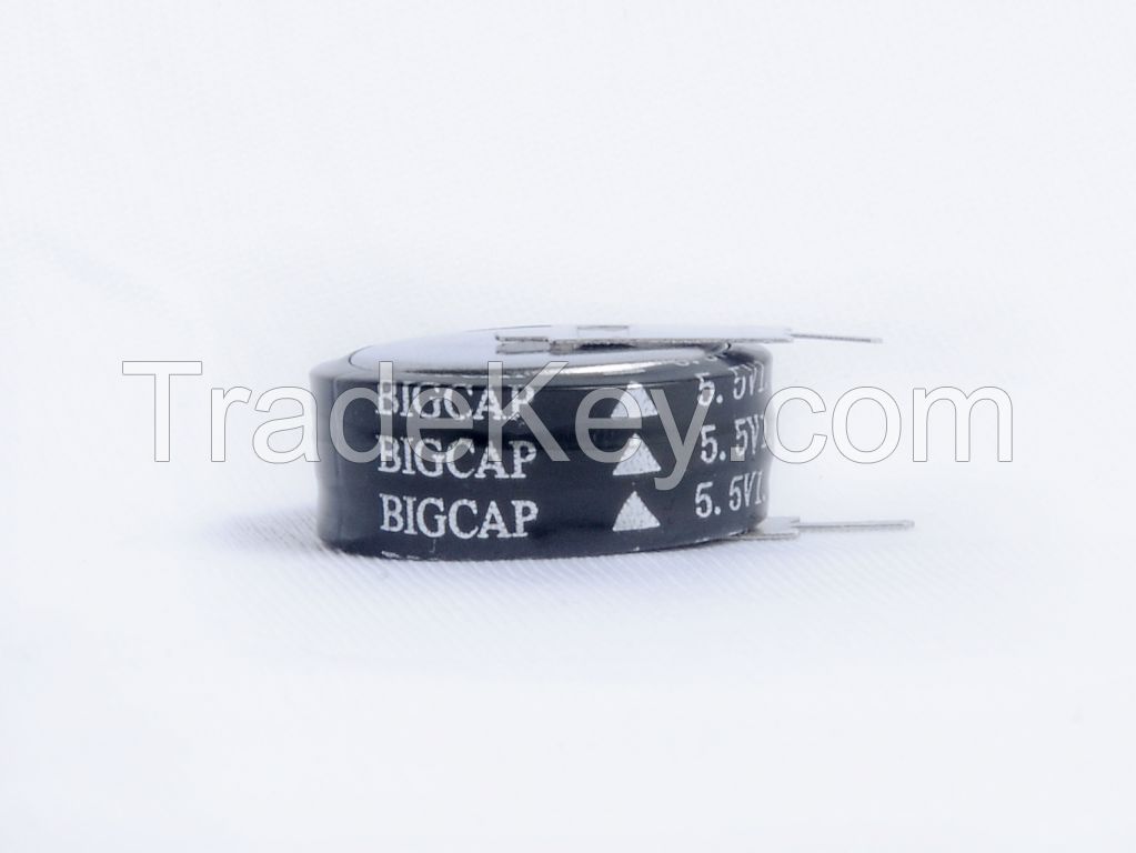 High Temprature to 85c Supercapacitor, Ultracapacitor Bct Series 3.6V /5.5V 0.22f/0.33f/0.47f/0.68f/1.0f/1.5f, C H V Types Super Capacitor