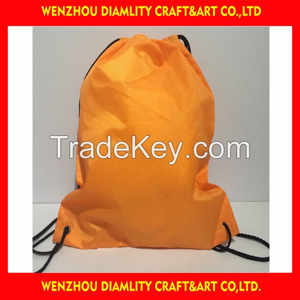 2016 custom polyester drawstring bag/drawstring shoe bag