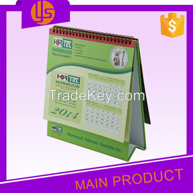 Wholesale Cheap Custom Handmade English Islamic 2016 Table Desk Calendar Printing