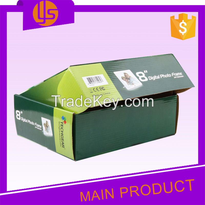 Wholesale Custom Color Printed Tuck Top E Flute Corrugated Paper Cardboard Packaging Box 