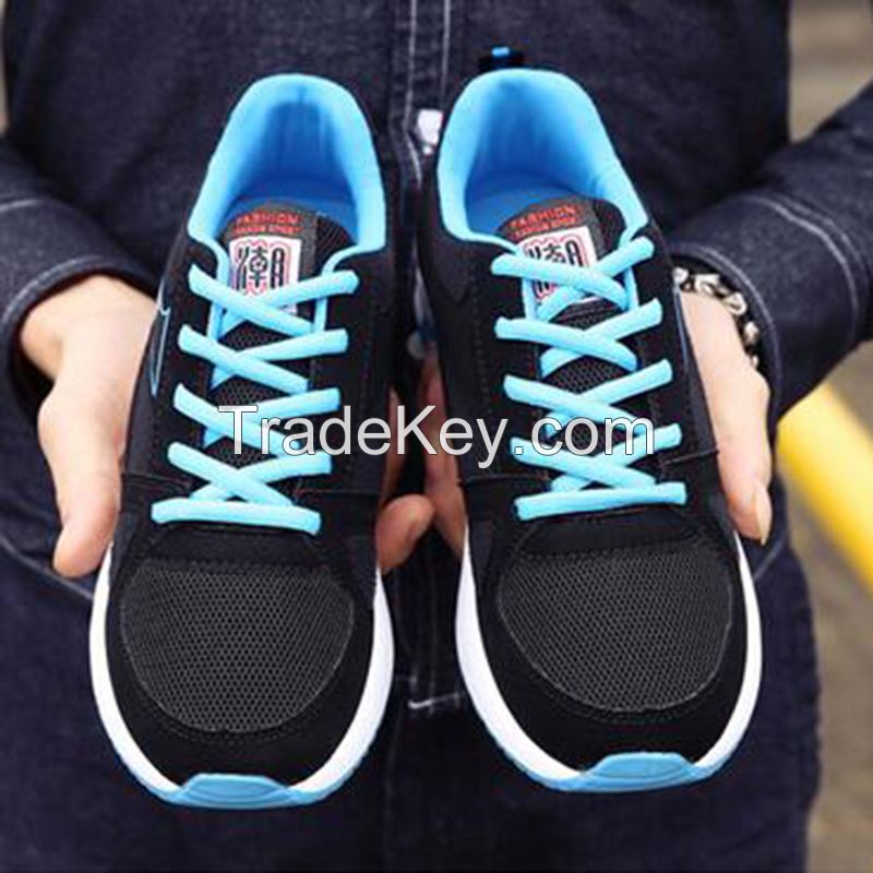 Cheapest Sneakers New Korean Fashion Breathable Mesh Casual Sports Running Shoes Black Blue