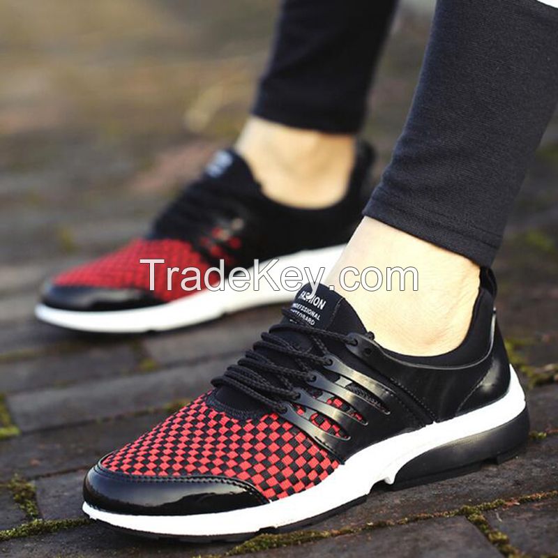 Cheapest Sneakers New Korean Fashion Breathable Mixed Colors Casual Sports Shoes Red Black