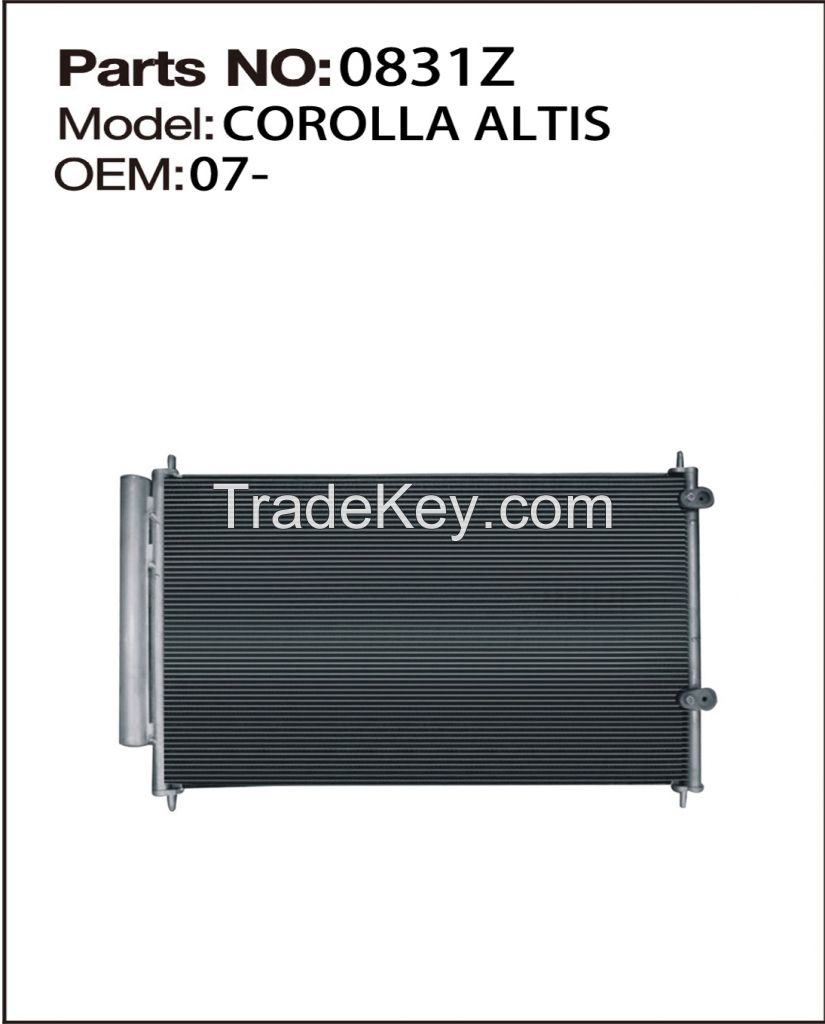 hot selling auto ac parts auto parts cooling parts corrola condenser 