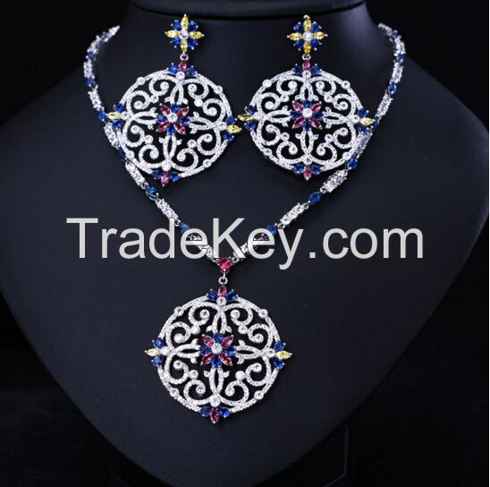 high quality gold plated jewelry sets/beautiful dubai gold jewelry set