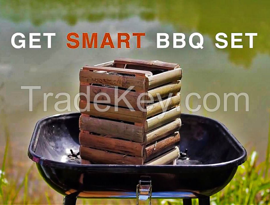 100 % Coconut Charcoal Briquettes NO LIGHTER FLUID NEEDED SMART BBQ