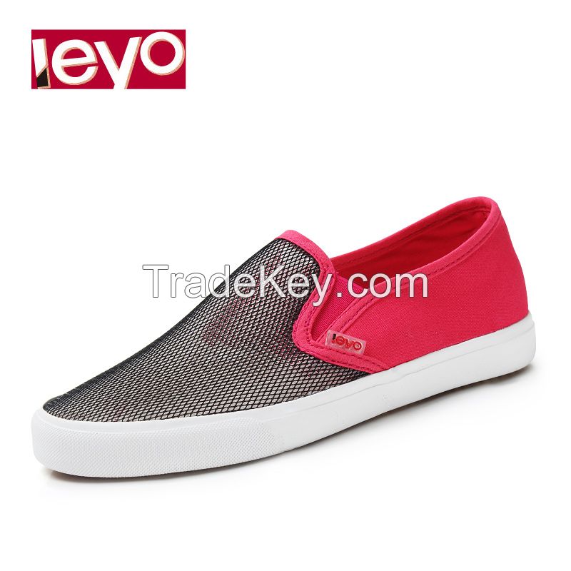 LEYO women casual shoe mesh slip-on sneaker