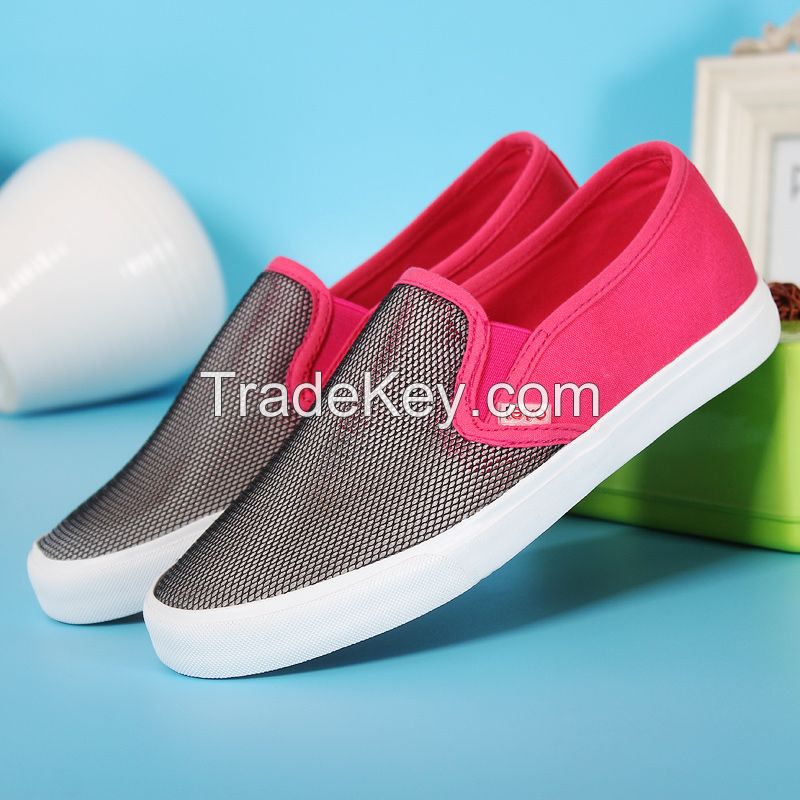 LEYO women casual shoe mesh slip-on sneaker