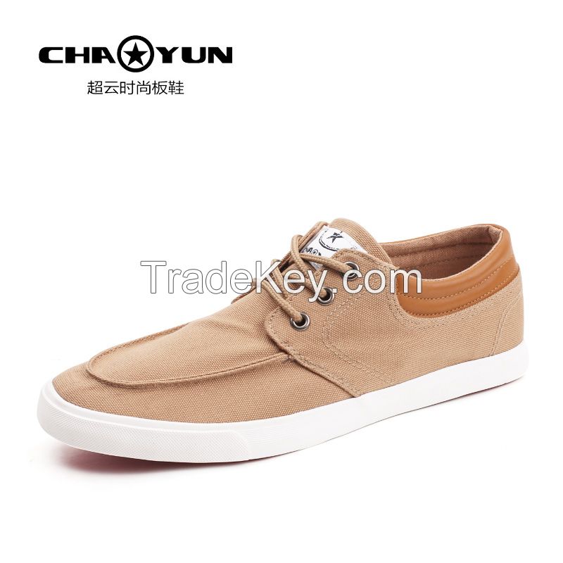 LEYO 2016 spring men shoes canvas and PU casual shoes classic lace-up sneaker