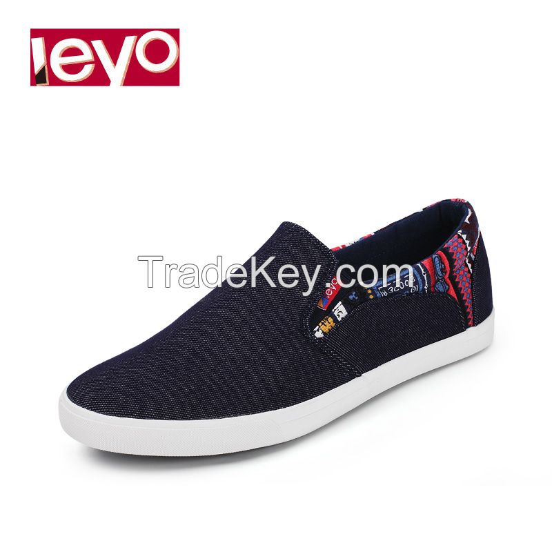 LEYO 2016 summer casual men shoes vulcanized shoes slip-on and lace-up sneaker