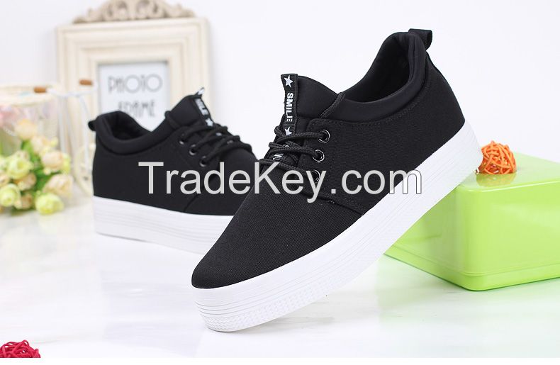 LEYO 2016 SUMMER WOMAN CASUAL SHOES CANVAS LACE-UP SNEAKER