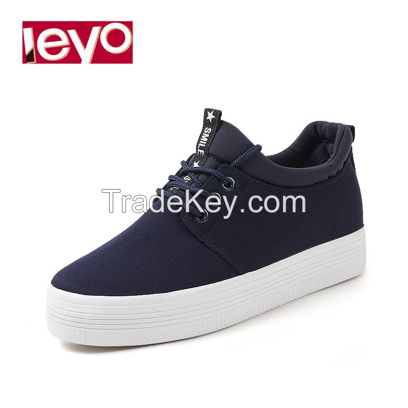 LEYO 2016 SUMMER WOMAN CASUAL SHOES CANVAS LACE-UP SNEAKER