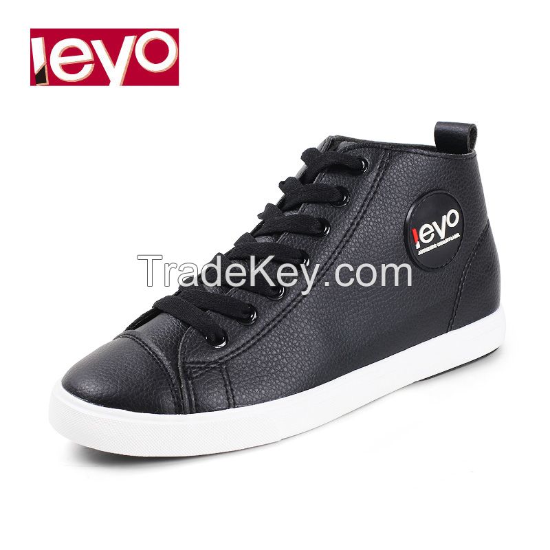 LEYO 2016 spring woman shoes casual shoes pu lace-up sneaker