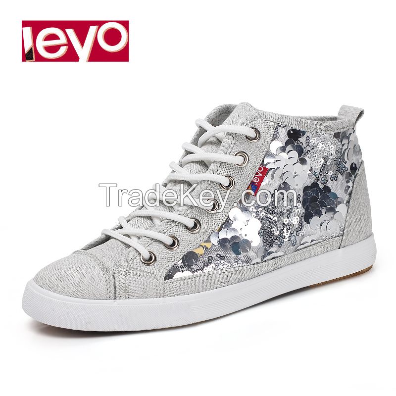 LEYO 2016 SUMMER WOMAN CASUAL SHOES CANVAS LACE-UP SNEAKER