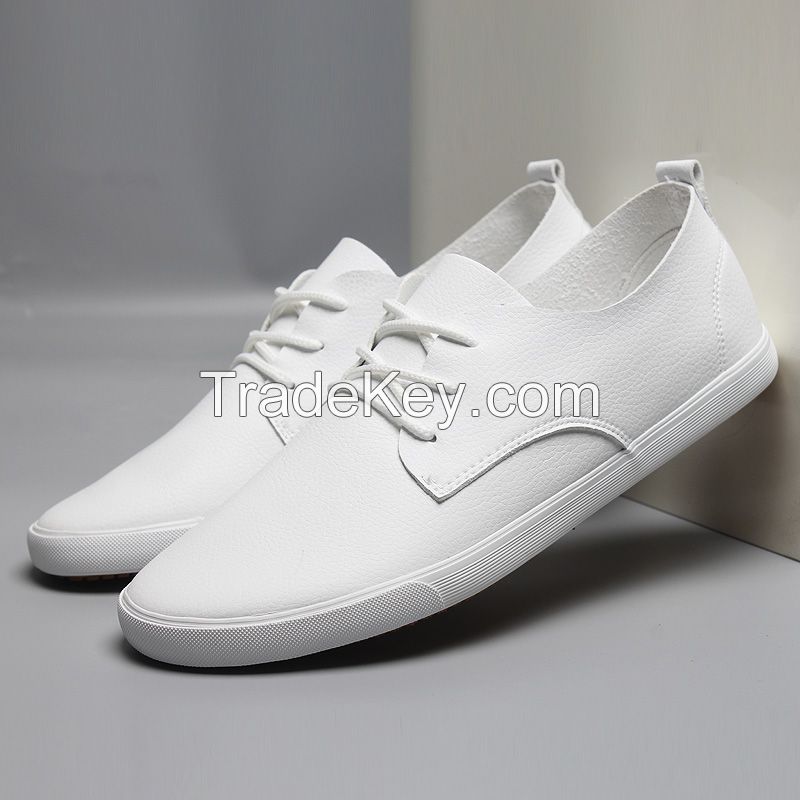 leyo 2016 summer man casual shoes pu shoes vulcanized shoe lace-up sneaker