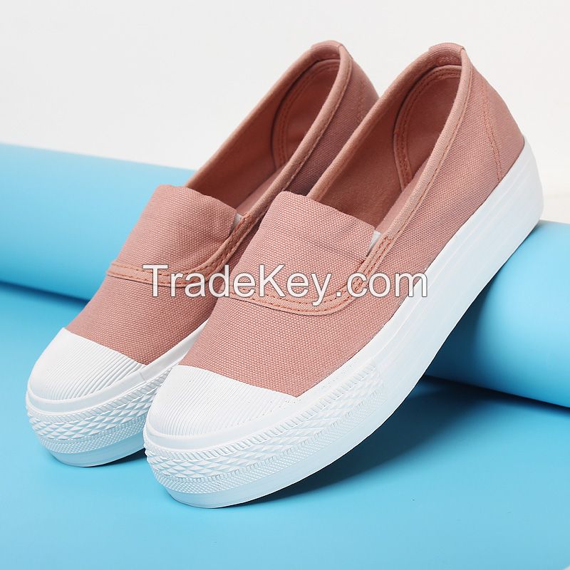 LEYO 2016 SUMMER WOMAN CASUAL SHOES WASHED CANVAS SLIP-ON SNEAKER