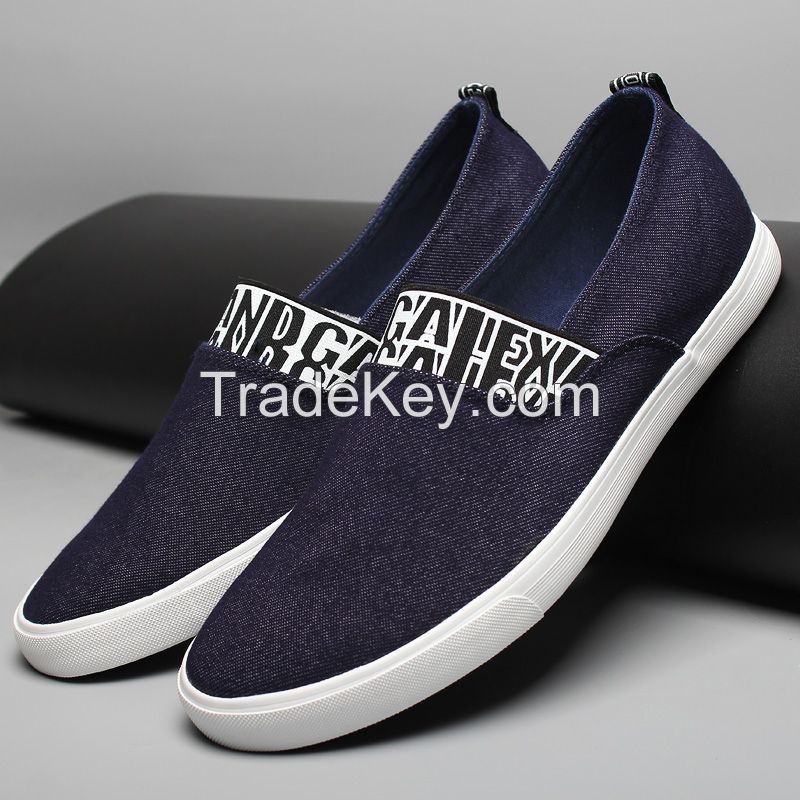 leyo 2016 summer man casual shoes denim shoes vulcanized shoe slip-on sneaker