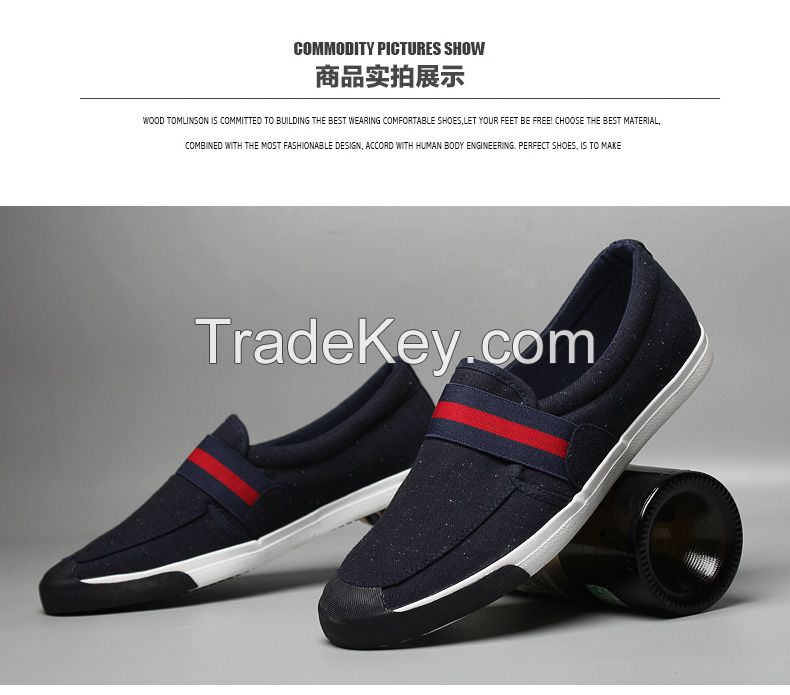 LEYO summer man shoes canvas casual shoes fashion slip-on sneaker