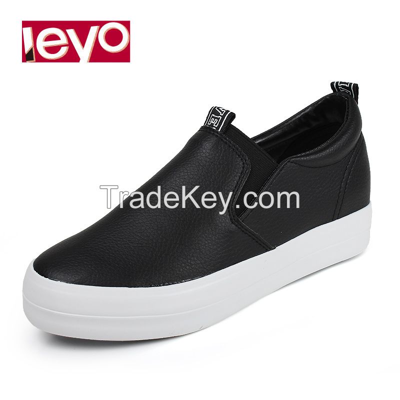 LEYO 2016 SUMMER WOMAN CASUAL SHOES  PU SLIP-ON SNEAKER