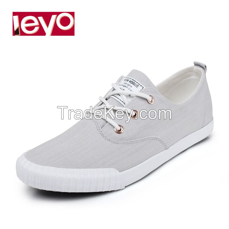 leyo 2016 summer man casual shoes canvas shoes vulcanized shoe lace-up sneaker