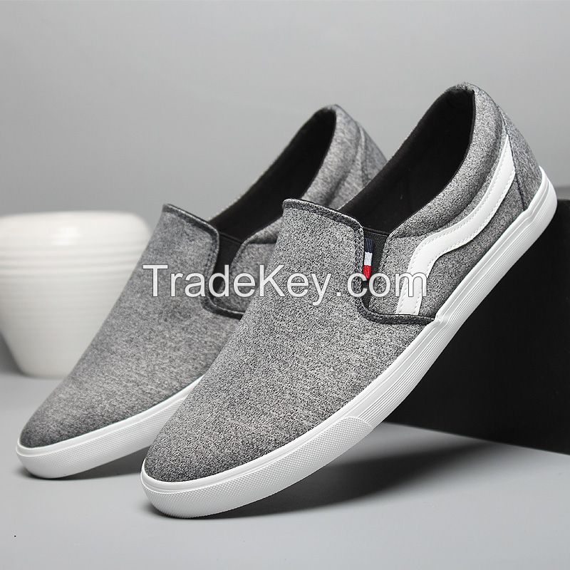 LEYO summer man shoes dk grey, light grey, jersy,casual shoes classic slip-on sneaker