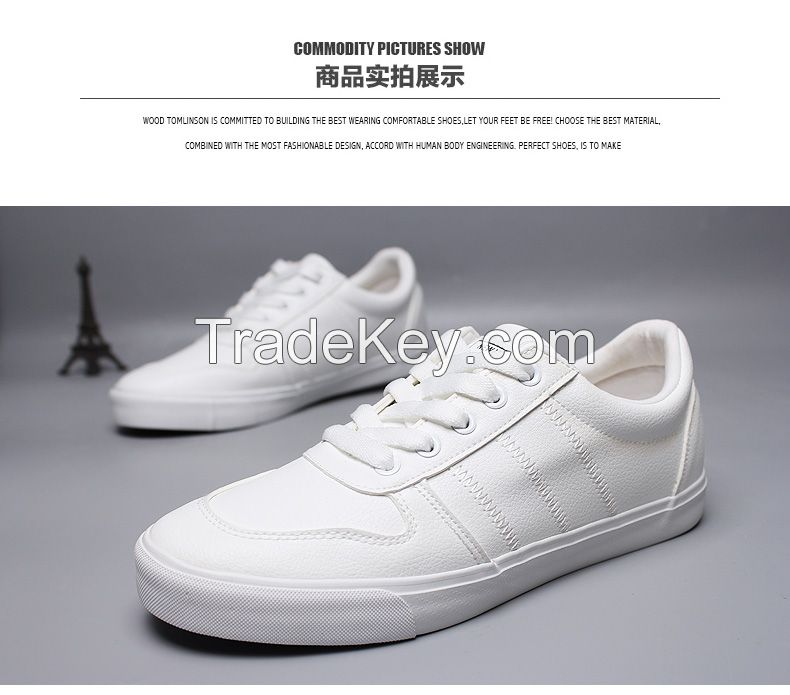 leyo 2016 summer man casual shoes PU shoes vulcanized shoe lace-up sneaker