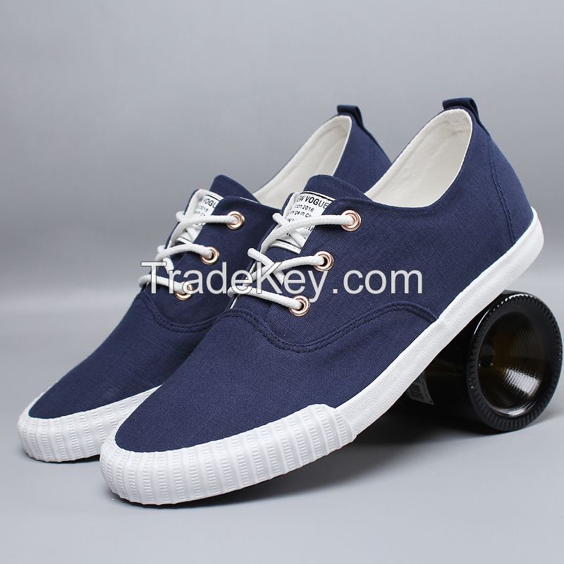 leyo 2016 summer man casual shoes canvas shoes vulcanized shoe lace-up sneaker