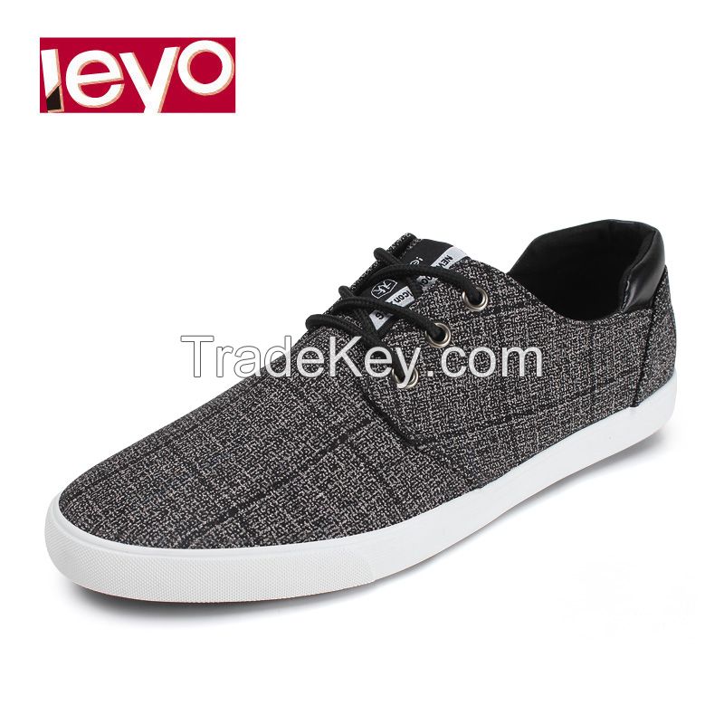 LEYO summer man shoes black or navy color casual shoes fashion lace-up sneaker