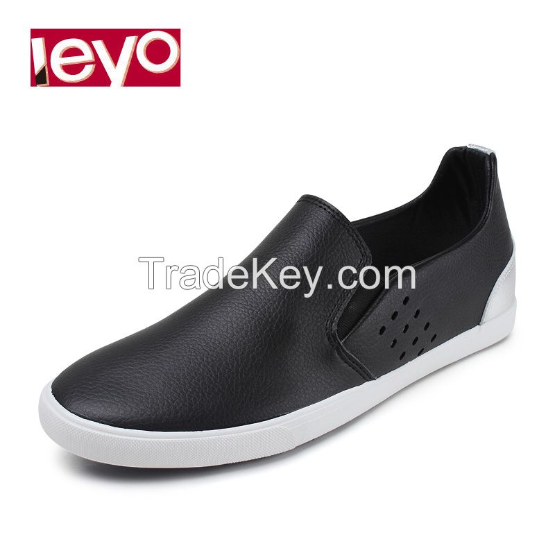 LEYO summer man shoes  black or navy color casual shoes fashion slip-on sneaker