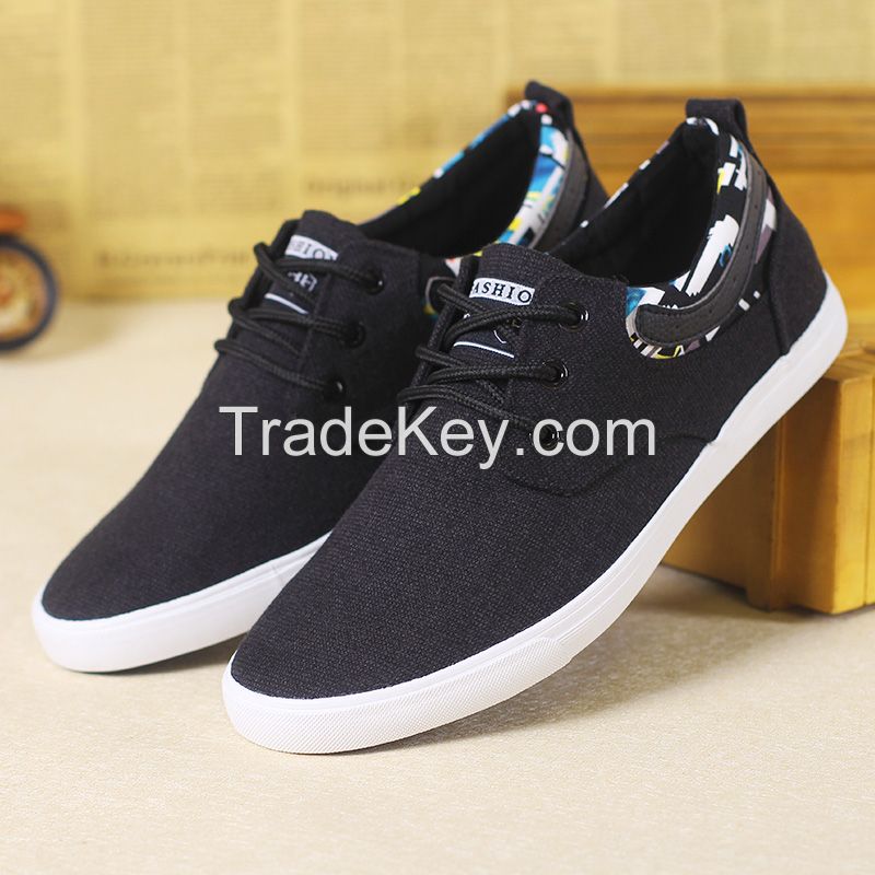 LEYO summer man shoes  black or grey color casual shoes fashion lace-up sneaker