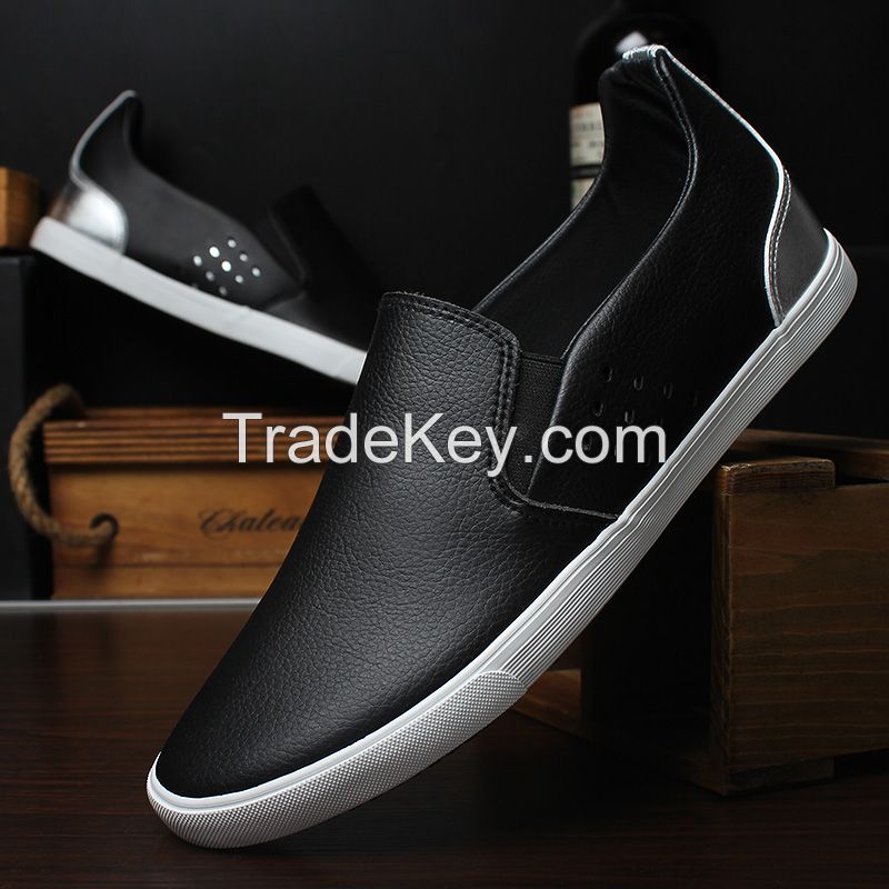 LEYO summer man shoes  black or navy color casual shoes fashion slip-on sneaker