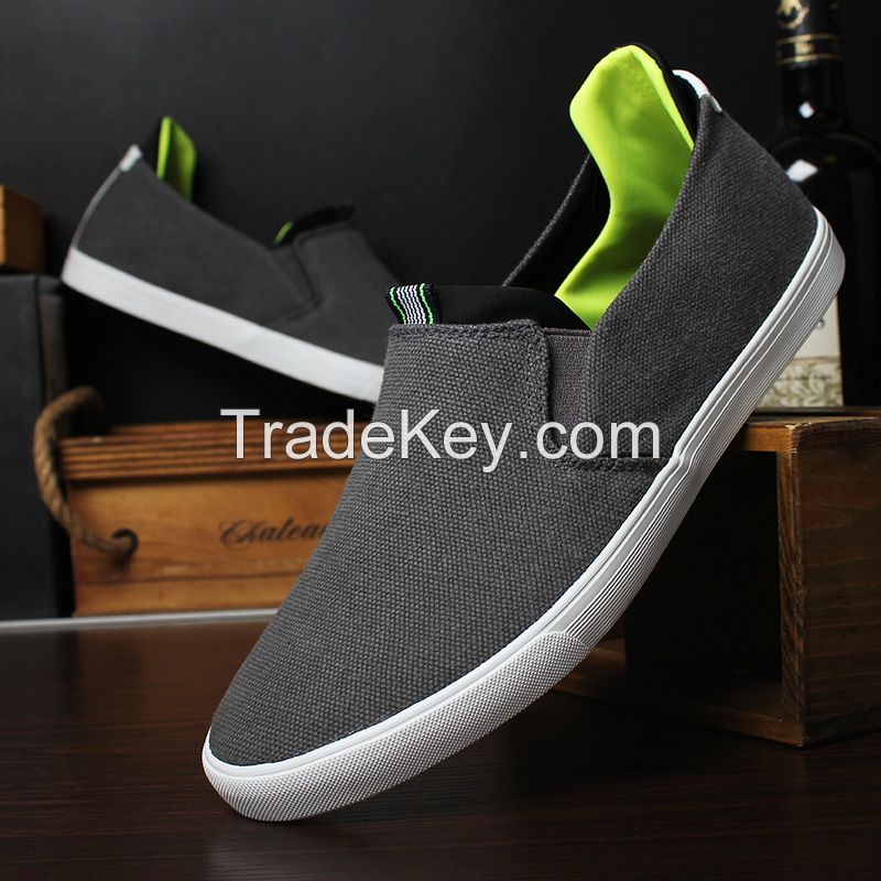 LEYO summer man shoes black or blue color casual shoes fashion slip-on sneaker